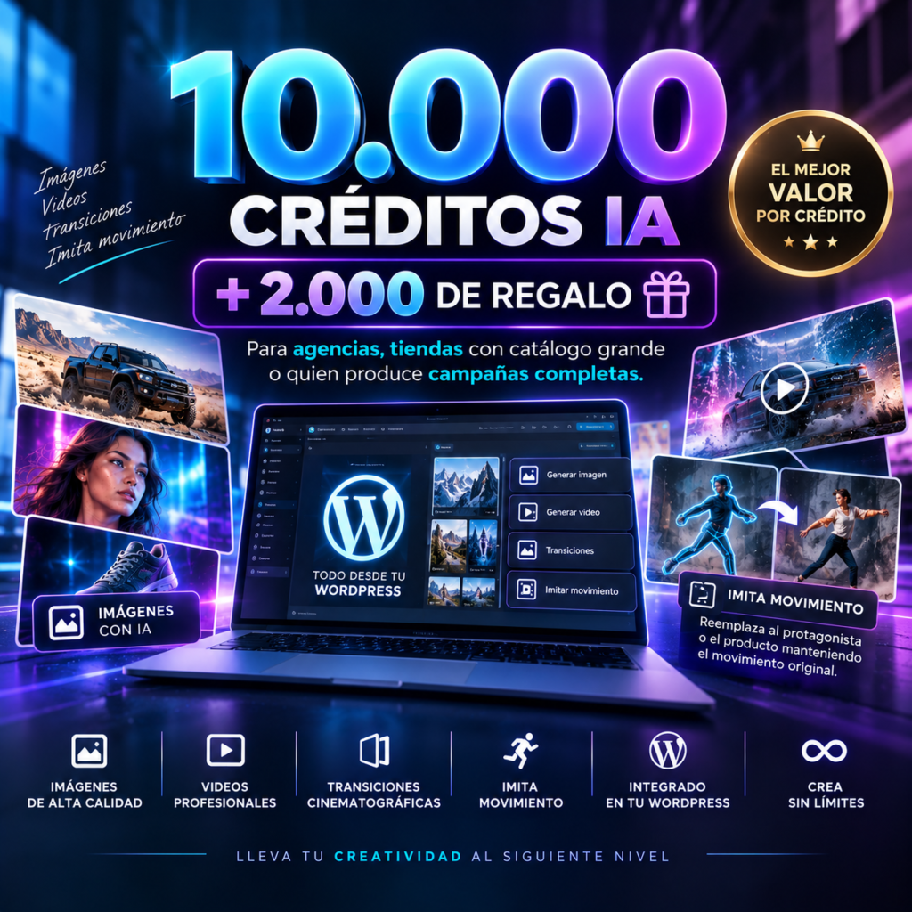 Pack Estudio / Studio Pack · 12.000 créditos QBP Studio